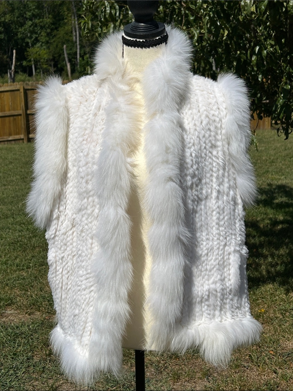 Overland White Rabbit Fur Vest - Women's Jacket